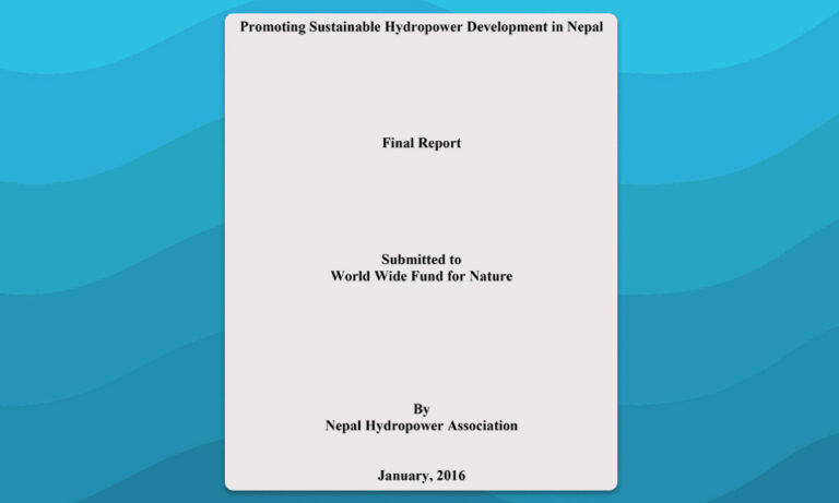 Promoting Sustainable Hydropower Development in Nepal